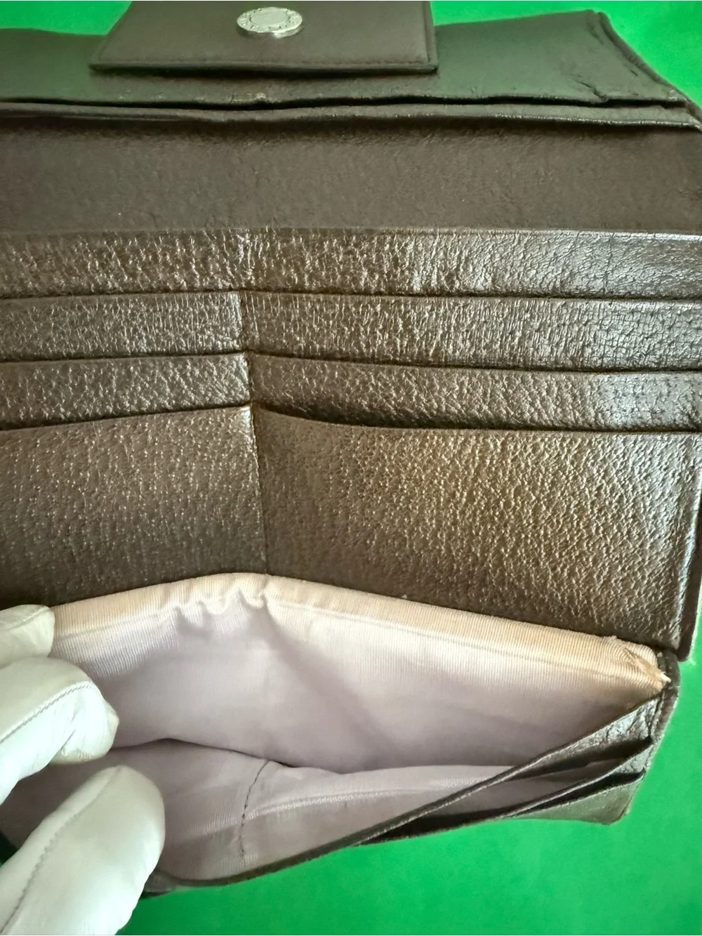 BVLGARI Logomania Monogram Long Trifold Wallet